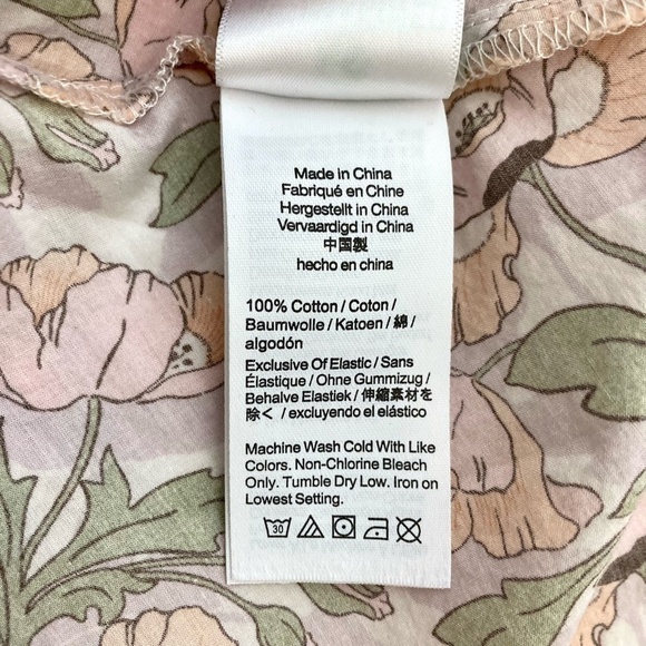 J CREW x Liberty of London Butterfield Poppy Floral Smocked Mini Dress Pastel - Picture 14 of 15